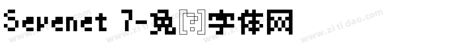 Sevenet 7字体转换
